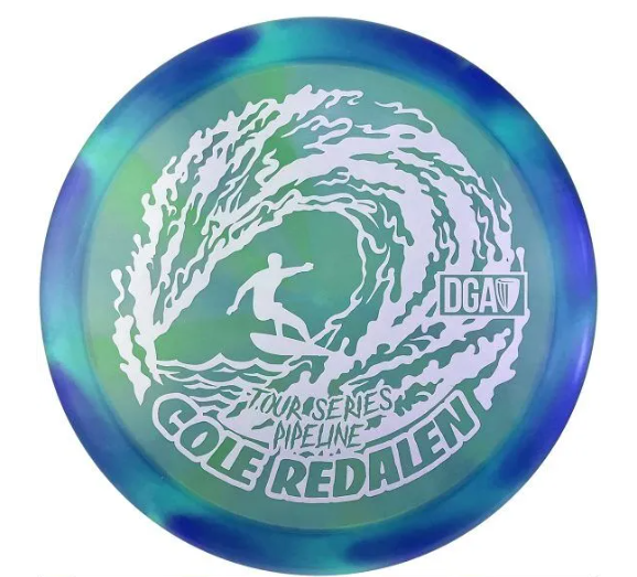 Cole Redalen Tour Series Swirl Pipeline Another Round Disc Golf Salt